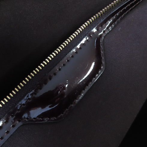 LOUIS VUITTON LV GHW Wilshire GM Handbag M91664 Monogram Vernis Wine-Red