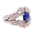 FINE JEWELRY 1.79ct Sapphire 2.50ct Diamond Ring PT900 Platinum US#7.5