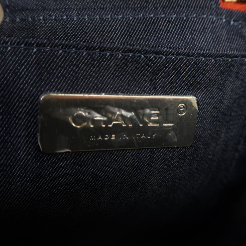 CHANEL CC GHW Vanity Case 2 Way Chain Shoulder Bag Handbag Lambskin Leather Red