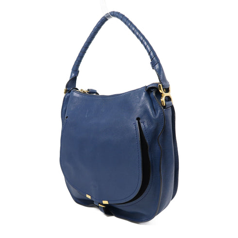 Chloe GHW Shoulder Bag 3S1093-934 Calfskin Leather Blue