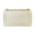 CHANEL CC GHW Chanel Boy Chain Shoulder Calfskin Leather Beige