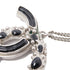 CHANEL CC Necklace Accessories Metal Black Silver