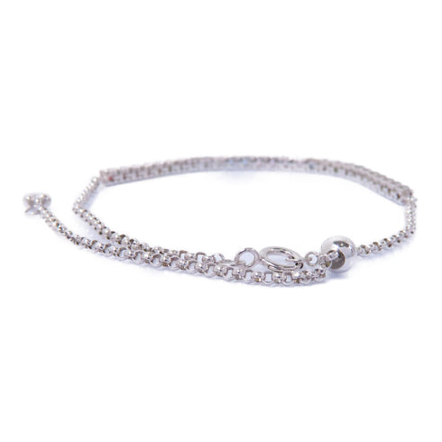 Fine Jewelry Color Stone Bracelet Bangle Accessories 18K White Gold Multicolor