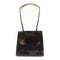Salvatore Ferragamo GHW Shoulder Handbag Patent Leather Black