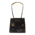 Salvatore Ferragamo GHW Shoulder Handbag Patent Leather Black