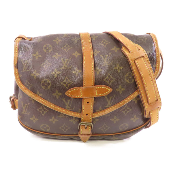 LOUIS VUITTON LV GHW Saumur 30 Shoulder Bag M42256 Monogram Brown v4