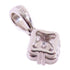 FINE JEWELRY 0.18ct Diamond Pendant Top 18K White Gold PT900 Platinum
