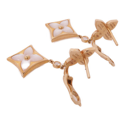 LOUIS VUITTON LV Blossom Double Star Earrings 18K Rose Gold
