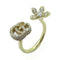 GUCCI GG Diamond Ring 18K Yellow Gold US#6 Gucci#12