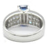 FINE JEWELRY 3.42ct Blue Sapphire Diamond Ring Platinum PT900 US#6