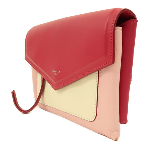 GIVENCHY SHW Crossbody Shoulder Bag BB05462784 Calfskin Leather Pink/White