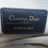 Christian Dior CD GHW Saddle Flap Bag 2 Way Bag Canvas Navy/Beige