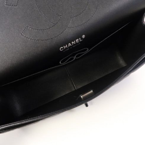 CHANEL Quilted CC Large Classic Chain Shoulder Bag A58600 Lambskin Leather Black