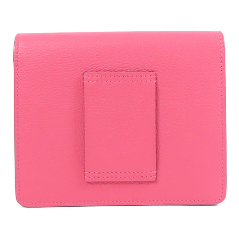 HERMES PHW Roulis Slim Wallet Evercolor Leather Rose Azalee Pink
