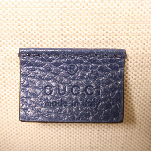 GUCCI GG SHW Dionysus Chain Shoulder Bag Calfskin Leather Navy 421970