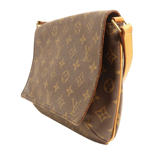 LOUIS VUITTON LV GHW Musette Tango Long Shoulder Bag M51388 Monogram Brown
