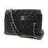 CHANEL CC GHW Shoulder Bag Chain Lambskin Leather Black