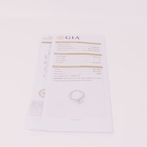 JEWELRY Diamond Ring 18K White Gold US#6.25