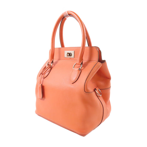 HERMES PHW Tool Box 20 Handbag 2 Way Shoulder Bag Evercolor Crevette