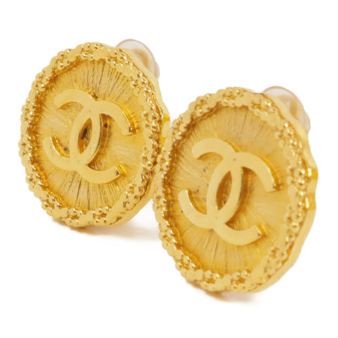 CHANEL CC Earrings Brass