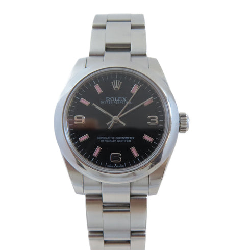 ROLEX Oyster Perpetual 31 Automatic Watch 177200 Stainless Steel Black