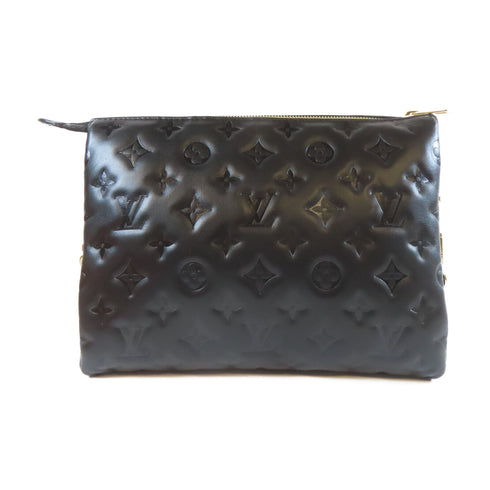 LOUIS VUITTON LV GHW Coussin PM 2 Way Shoulder Handbag M57790 Lambskin Black