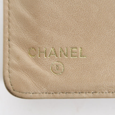 CHANEL CC GHW Long Wallet A36544 Lambskin Leather Black