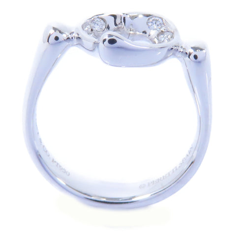TIFFANY&CO Open Heart Ring PT950 Platinum US#3.5