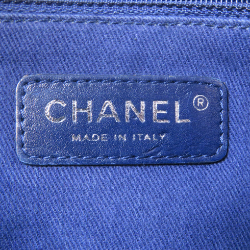 CHANEL Quilted CC SHW Chain Shoulder Bag Lambskin Leather Purple v1