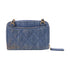 CHANEL Quilted CC GHW Chain Flap Shoulder Bag Denim Blue