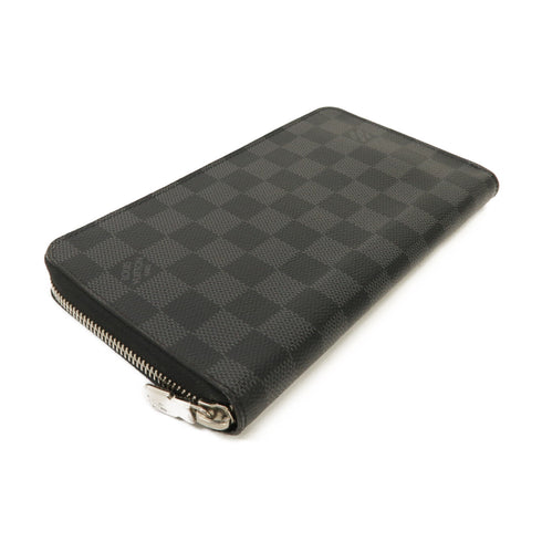 LOUIS VUITTON LV SHW Zippy Organizer Wallet N60111 Damier Graphite Black Gray