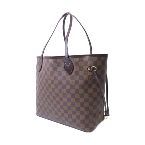 LOUIS VUITTON LV GHW Neverfull MM Tote Bag N51105 Damier Ebene Brown v1