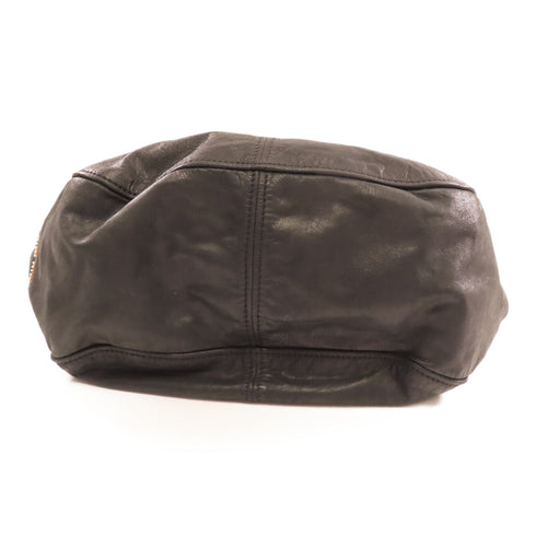 Miu Miu GHW Hand Bag Lambskin Leather Black