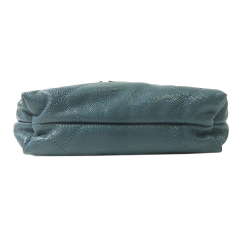 CHANEL CC GHW Chanel 22 Mini 2 Way Shoulder Bag Handbag AS3980 Calfskin Blue