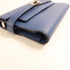 HERMES PHW Kelly Short Wallet Veau Epsom Leather Bleu Paon