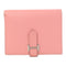 HERMES PHW Bearn Compact Wallet Veau Epsom Rose Azalee/Sesame