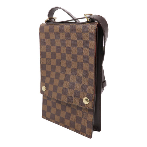 LOUIS VUITTON LV GHW Ebene Portobello Shoulder Bag N45271 Damier Brown v1
