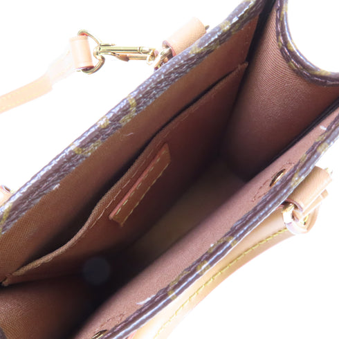 LOUIS VUITTON LV GHW Petit Sac Plat Handbag Shoulder Bag M69442 Monogram Brown