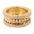 BVLGARI B.Zero1 Rock Diamond Ring US#4.5 Bvlgari#49 18K Yellow Gold