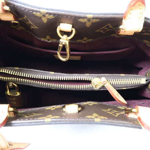 LOUIS VUITTON LV GHW Montaigne 2 Way Bag M41055 Monogram Brown v1