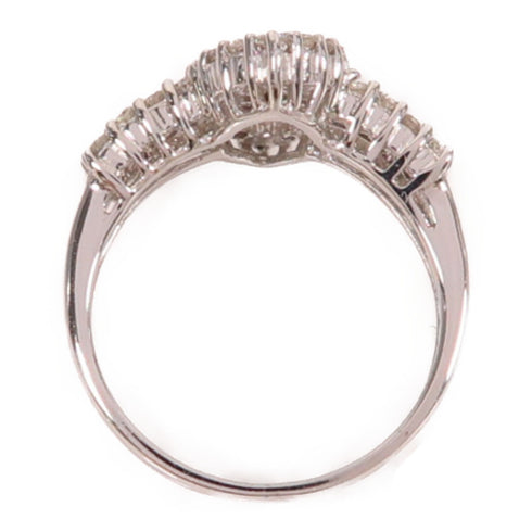 Jewelry Diamond Ring 18K White Gold US#5