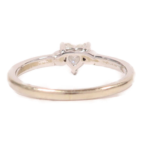 Jewelry 0.43ct Diamond Ring 2.1g 18K White Gold