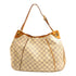 LOUIS VUITTON LV GHW Galliera PM Shoulder Bag N55215 Damier Azur White