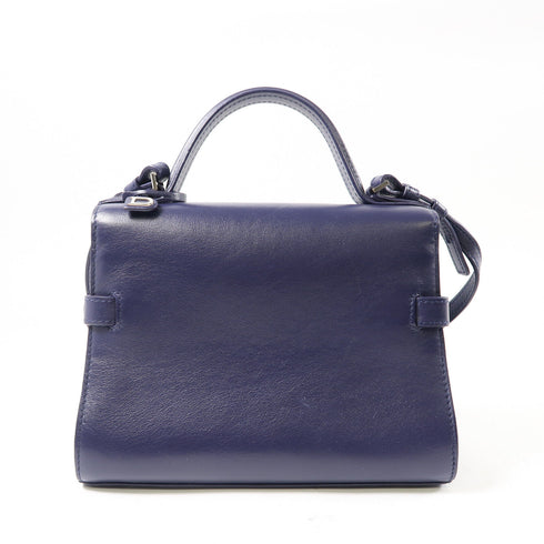 Delvaux SHW Tempete 2 Way Shoulder Bag AA0435AAX046BPA Calfskin Leather Purple