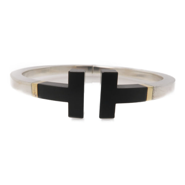 TIFFANY&CO T Bracelet Bangle Accessories 18KYG Ceramic 925 Sterling Silver