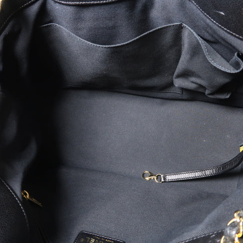 CHANEL CC GHW Chain Shoulder Bag Calfskin Leather Black v8