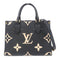 LOUIS VUITTON LV GHW On The Go 2 Way Bag M45659 Monogram Empreinte Black/Beige