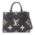 LOUIS VUITTON LV GHW On The Go 2 Way Bag M45659 Monogram Empreinte Black/Beige