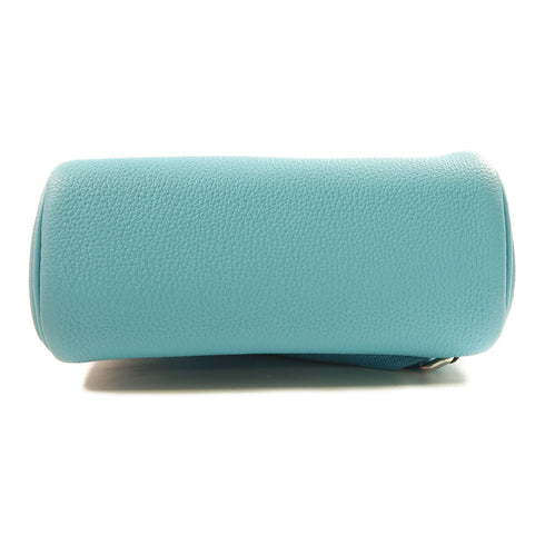 HERMES PHW Hac A Dos PM Rucksack Bag Togo Leather Noir Bleu Du Nord