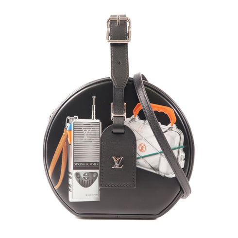 LOUIS VUITTON LV SHW Boite Chapeau 2 Way Bag M43659 Calfskin Leather Black